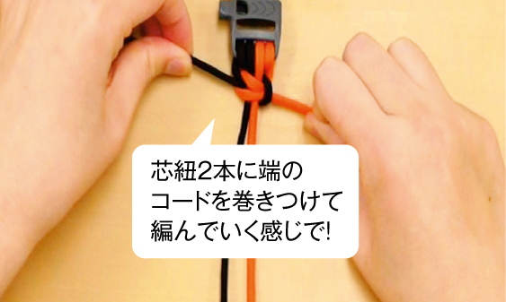 7.これで平編みが1セットできました。あとは、1から7を繰り返すだけです。